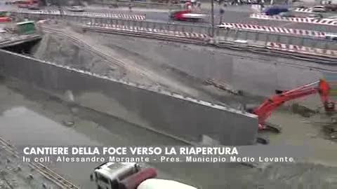 IL CANTIERE DELLA FOCE VICINO ALLO SBLOCCO