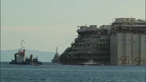 COSTA CONCORDIA, LO SPOSTAMENTO DEL RELITTO