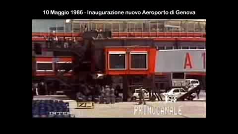 Inaugurazione dell'aeroporto Cristoforo Colombo di Genova