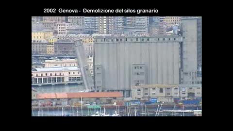 Demolizione del Silos in porto a Genova