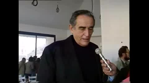 Vittorio Gassman intervistato durante Expò92