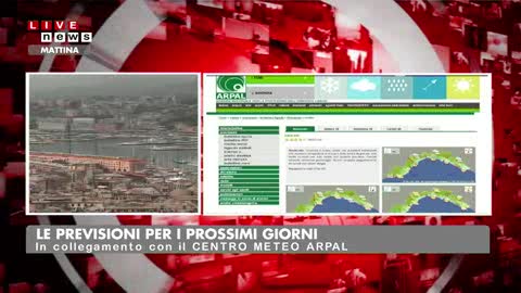 Arpal, le previsioni dei prossimi giorni. Calo delle temperature e forte vento in arrivo