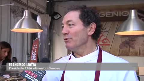 Artigiani del cioccolato in piazza de Ferrari a Genova fino a domani