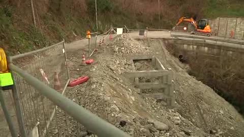 Alluvione, riapre la strada provinciale di Ceranesi