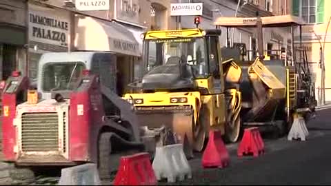 Nuova viabilità a Sanremo, il Festival ferma i lavori