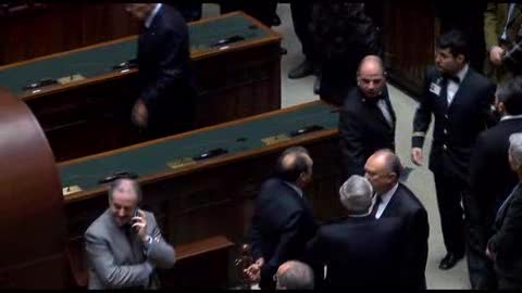 Quirinale, la quarta votazione: le immagini del voto di Napolitano