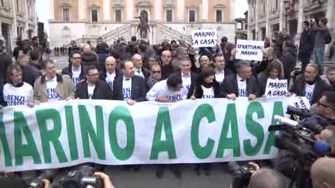 Salvini in Campidoglio: 