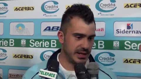 Entella, la gioia di Staiti bomber nella gara con il Cittadella