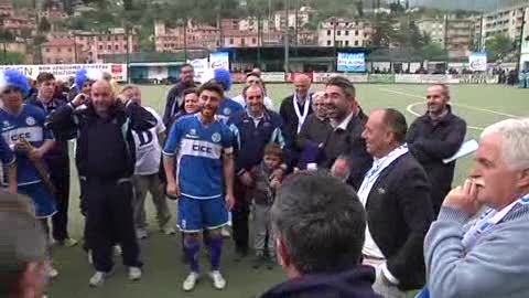 La grande festa per la promozione in serie D del Ligorna