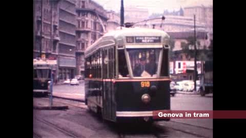 Il tram a Genova, le immagini del 1965 prima dell'epilogo 