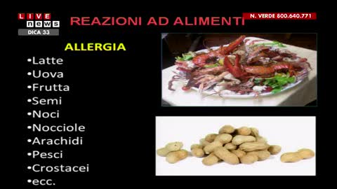 Che cos'è l'allergia alimentare?