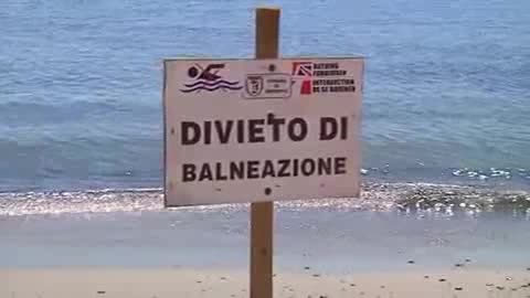 Divieto di balneazione sul litorale del lungomare Calvino