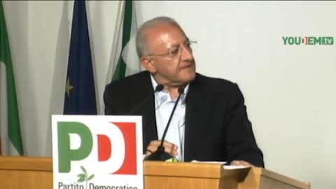 Direzione Pd, De Luca show: dal Jobs Act al rock duro