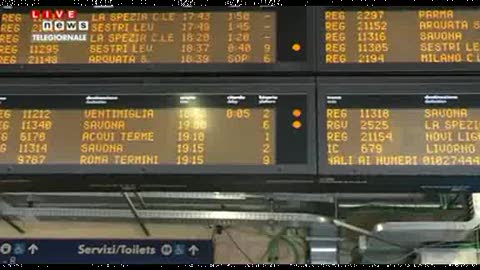 Regionale fermo, caos treni: situazione a Brignole alle 19