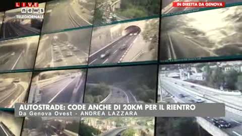 Autostrade, ecco il rientro: code sulla A10 e sulla A12