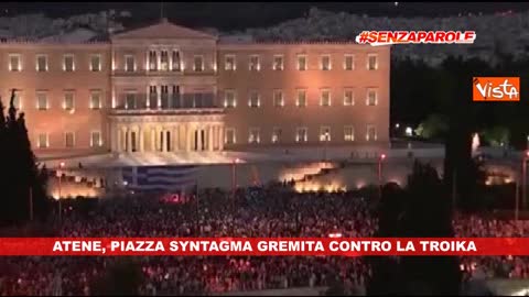 #SENZAPAROLE - Atene, la piazza prima e dopo il referendum