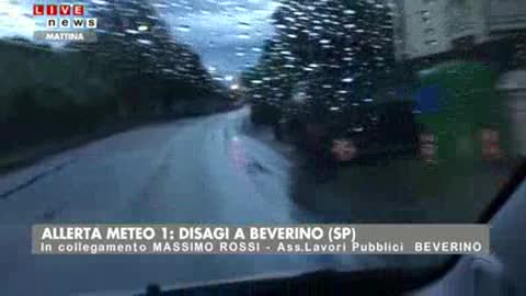 Allerta 1 in Liguria, tre frane a Beverino