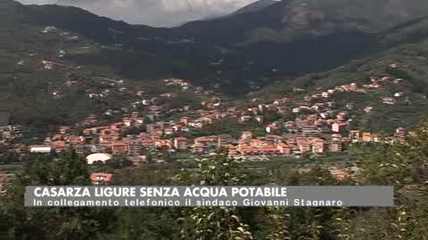 Acqua potabile non conforme, Casarza Ligure a secco 