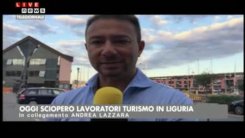 Protesta in Liguria degli addetti del settore del turismo 