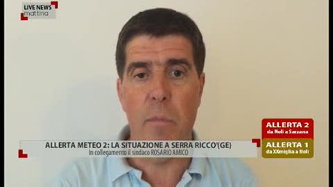 Allerta 2, il sindaco di Serra Riccò: 