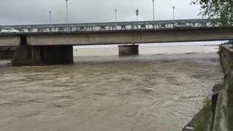 Maltempo, la situazione alla foce del fiume Entella