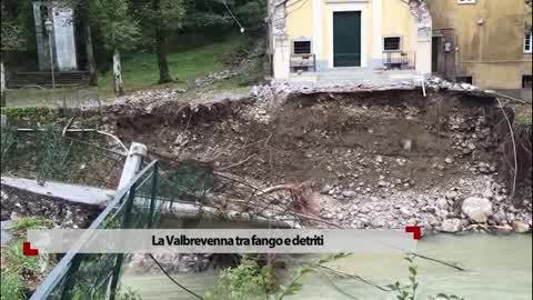 Maltempo in Liguria, Valbrevenna tra fango e detriti