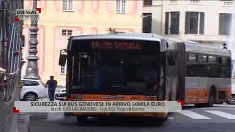 Sicurezza sui bus genovesi, in arrivo 50 mila euro