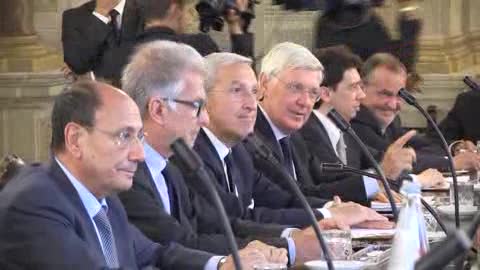 Riforma Senato, riunione dei capi gruppo con Grasso e Boschi