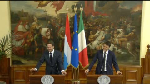 Il Premier lussemburghese scherza con Renzi: 