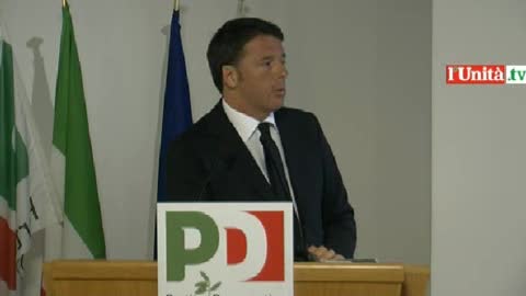 Direzione Pd, Renzi: 
