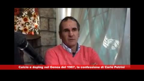 Calcio e doping nel Genoa del 1967, le confessioni di Carlo Petrini