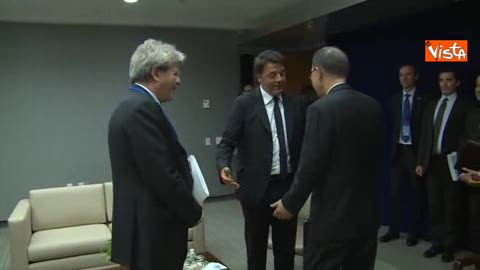 Onu, Renzi e Gentiloni incontrano Ban Ki-moon