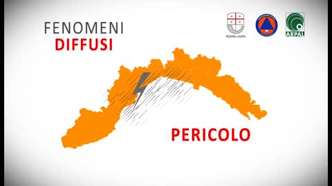 Allerta meteo, si passa ai colori: lo spot informativo della Regione Liguria