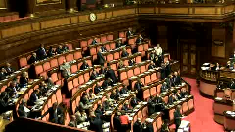 Ddl Unioni civili in aula al Senato, le immagini