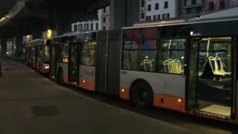 Prima notte dei vigilantes sui bus genovesi