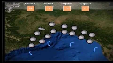 Le previsioni del tempo in Liguria per il pomeriggio e la sera