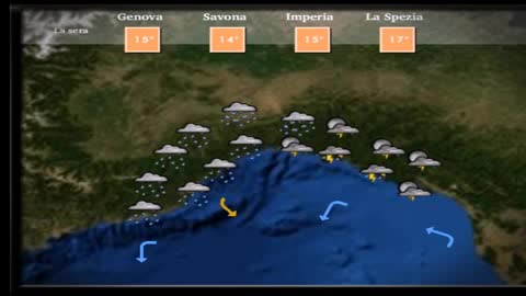 Le previsioni del tempo in Liguria per mercoledì 28 e giovedì 29 ottobre