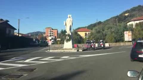 Protesta ad Albiano Magra contro l'impianto per lo smaltimento dei rifiuti