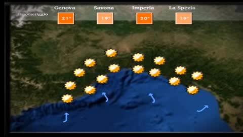 Le previsioni del tempo in Liguria per l'8 novembre