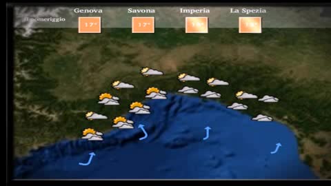 Le previsioni del tempo in Liguria per le prossime ore