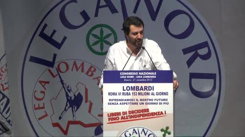 Salvini a Brescia: 