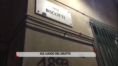 Macaia in vico Biscotti, sul luogo del delitto