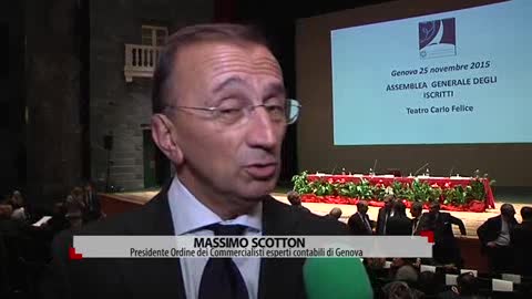 Assemblea dei commercialisti a Genova, Scotton: 