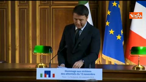 Parigi, Renzi: 