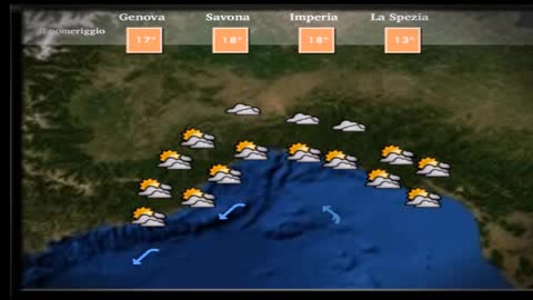 Previsioni del tempo per il primo dicembre in Liguria