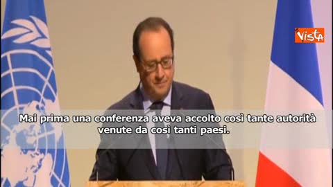 Conferenza sul clima, Hollande: 