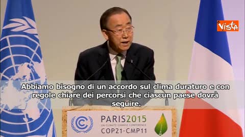 Conferenza sul clima, Ban Ki-Moon: 