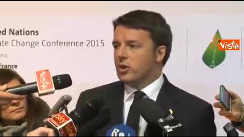 Conferenza sul clima, Renzi: 