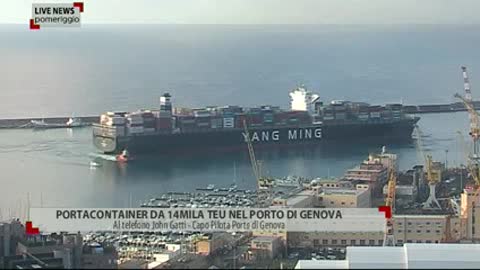 Portacontainer da record nel porto di Genova, l'impegno dei Rimorchiatori