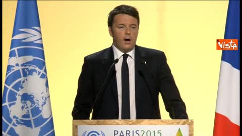 Conferenza sul clima, Renzi: 